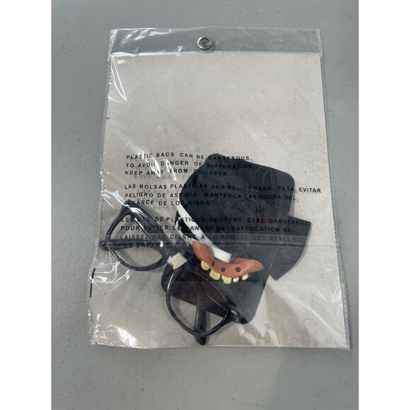 Forum Novelties Instant Nerd Costume Kit OS For Adults Glasses Bow Tie Teeth NEW - Picture 4 of 7